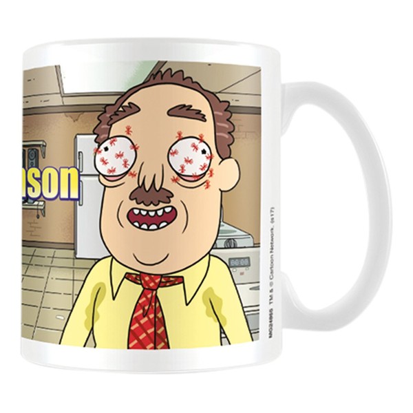 Pyramid Rick and Morty Ants in My Eyes Johnson Coffee Mug, Porcelain, Multi-Colour