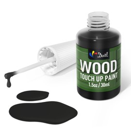 DWIL Wood Touch Up Paint - 1.5 Oz Pen for Refinishing, Quick-Dry Paint for Scratches, Chips and Spots on Furniture, Cabinets, Doors, Tables, and Dressers (Black)