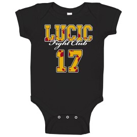 AlStyle Apparel Milan Lucic Fight Club Hockey Playoffs Baby One Piece - Newborn