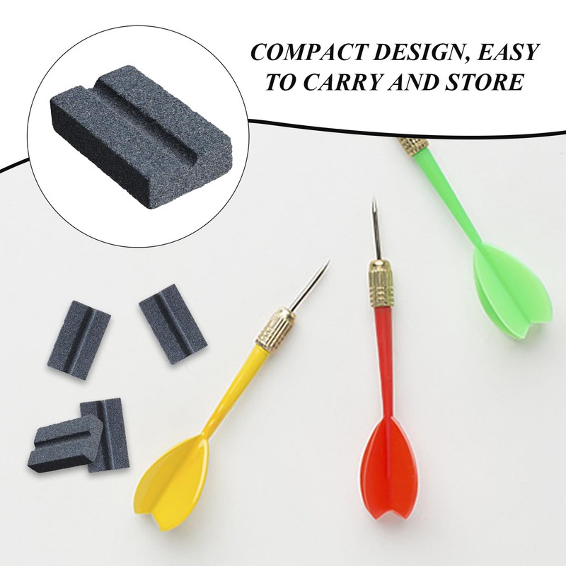 CVDYWDJIE 6-Piece Dart Sharpening Stone, Mini Sharpener, Creative and Interesting
