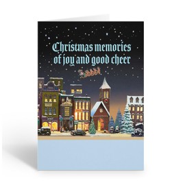 Stonehouse Collection | Christmas Village Holiday Cards | Little Christmas Town Christmas Cards | Festive Town Holiday Greeting Cards (Standard)