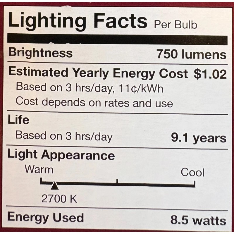 Cree C-Lite 2700K Dimmable Led Flood 65W Replacement 2 X