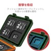 Elecom CMC-SDCHD01GN Memory Card Case, Holds 8 SDs, 8 MicroSDs,