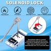 Gun Safe Lock Replacement Solenoid Lock with 2 Override Keys