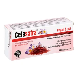 Cefasafra Capsules for Psyche, Nerves and Mental Performance, Pack of 50 Capsules