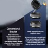 Universal Vacuum Magnetic Phone Holder for Car/Smooth Surfaces 360° Rotatable