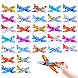 JINJUMEI Pack of 30 Polystyrene Aviators Children, Styrofoam Aeroplane Model, Styrofoam Aviator for Children Classic, Mini Styrofoam Aeroplane for Children's Birthday Party Favours (Random Colour)