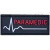 Unbranded PARAMEDIC HEART RATE LINE 3D GLOW BLACK PVC TACTICAL
