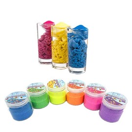 XIZHI 6 Colors Total 1.33 lbs/0.6kg Magic Sand, Colored Play Sand That Never Gets Wet，Exciting Colored Play Activity, for Kids Fun Home Activities