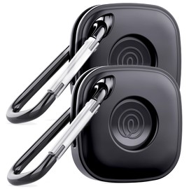 DDJ DDJ for Tile Life360 Mate (2024) Bluetooth Tracker Case Keychain 2-Pack, Soft Silicone Cover Holder for Tile GPS Item iTag Finder Accessories with Key Ring, for Pet Tracking, Bags, Kids, Keys, Luggage