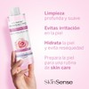 Skin Sense Agua Micelar Desmaquillante Agua de Rosas, 400 ml.