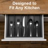 Bamboo Kitchen Drawer Organizer - Silverware Organize and Cutlery Tray