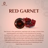 Natural Garnet Flower Stud Earrings for Women in Sterling Silver,