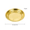 Spillbox Brass Deepak Diya Oil Lamp Plate for Home Temple