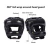 Boxing Headgear Black Head Guard Large Full Coverage PU Shock