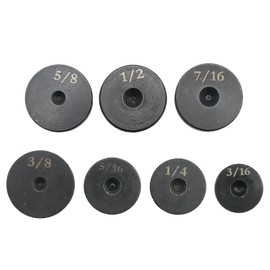 EATAKWARD 7Pcs Double & Single Flaring Tool Kit Steel Adapter for Brake Line and 45 Degrees Tubing Expander Flaring Replacement 3/16, 1/4, 5/16, 3/8, 7/16, 1/2, 5/8 Inch