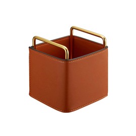 Titular de la pluma for el escritorio de cuero PLAN SOPORTE PLAN SOBRE DESCRIBICIONES Caja de escritorio Caja de almacenamiento Accesorios de oficina 