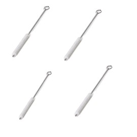 Lessmann Cylinder Brush Set (Large 300 x 100 with Large Nylon Eyelet, DRM 12/15/20/25 mm, for Manual Removal of Rust, Dirt and Paint) 599802, Brown