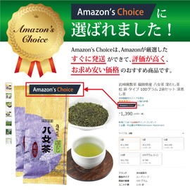 Fukamushi Tea Leaf Yame Tea Deep Mushi (Pine) 3.5 oz (100 g) Bag Pack x 3 Bag Set Tea Iwasakien Seisha Kyushu Fukuoka Yame Tea 100%