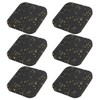6PCS Rubber Treadmill Mat Sound Insulation Cushion Exercise Equipment Mat