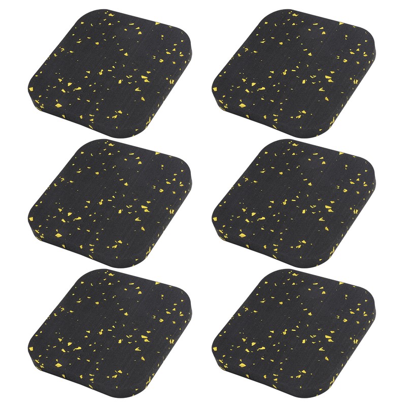 6PCS Rubber Treadmill Mat Sound Insulation Cushion Exercise Equipment Mat