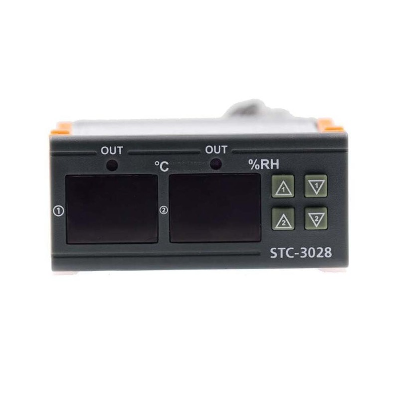 Senzooe 2PCS Intelligent Digital Display Temperature Humidity Controller (STC-3028, 220V)