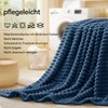 BEDELITE Cuddly Fluffy Blanket Small - Soft Flannel Blankets Blue