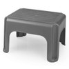 Whitefurze Stool, Plastic, Silver, 40 cm