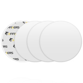 AFFIXERS Door Stoppers for Wall – Clean and Dry Surface Required for Strong Adhesive, Sound Dampener Door Knob Wall Protector, Silicone Door Stop Bumpers Guard for Walls (8, Large -3.1")