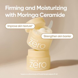 BANILA CO- Bálsamo limpiador reafirmante Clean it Zero con ceramidas de moringa, limpiador facial desmaquillante vegano, 100 ml