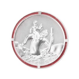 Christopher Car Medal Patron Saint of Travellers with Magnet and Metal Plate