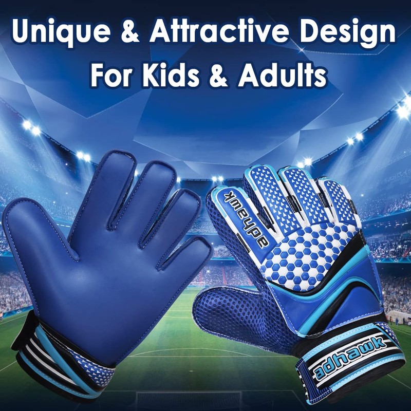 Adhawk Goalkeeper Gloves for Kids & Adult, Football Training Goalie