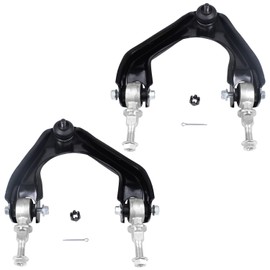 Detroit Axle - 6PC Front Upper Control Arms w/Ball Joint, Sway Bars and Outer Tie Rods Replacement for 1990 1991 1992 1993 Honda Accord