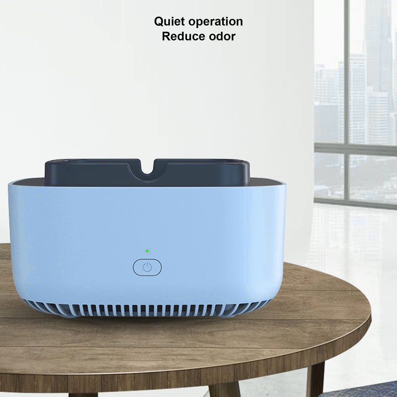 Smokeless Ashtray, USB Charging Ashtray Negative Ion Air Purifier, Multifunctional