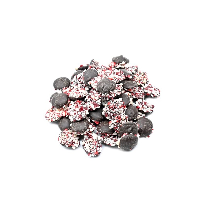 Candy Retailer Dark Chocolate Peppermint Crunch Chocolate Drops 1 Lb