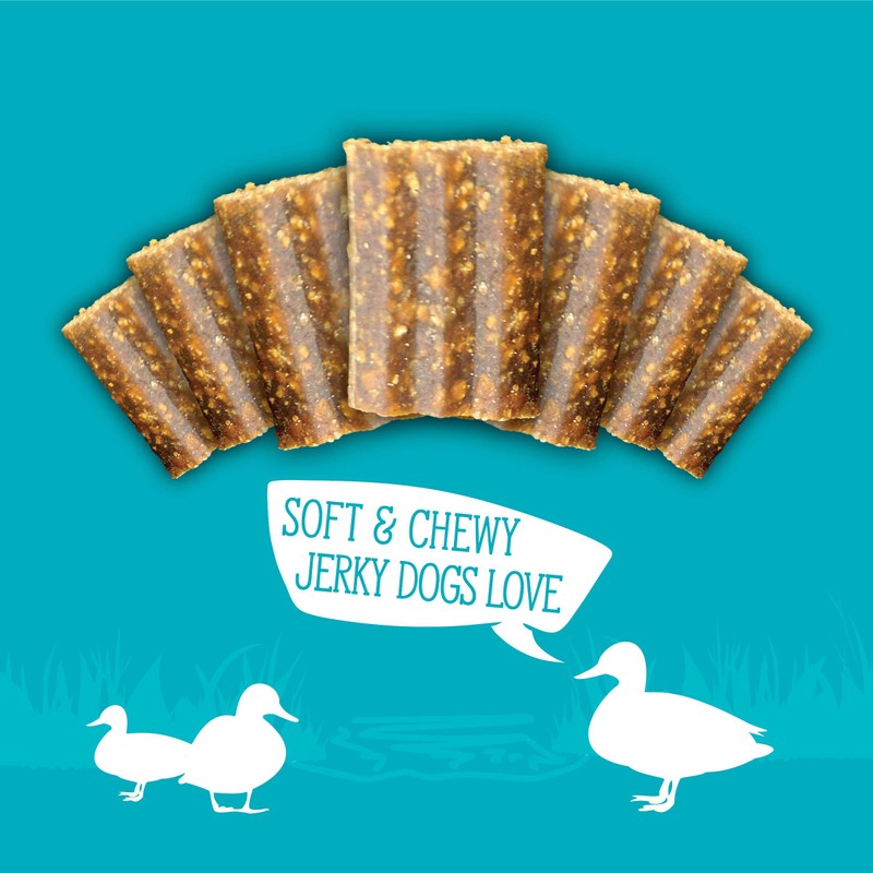 Evolve Grain Free Duck, Pea and Blueberry Jerky Bites Dog