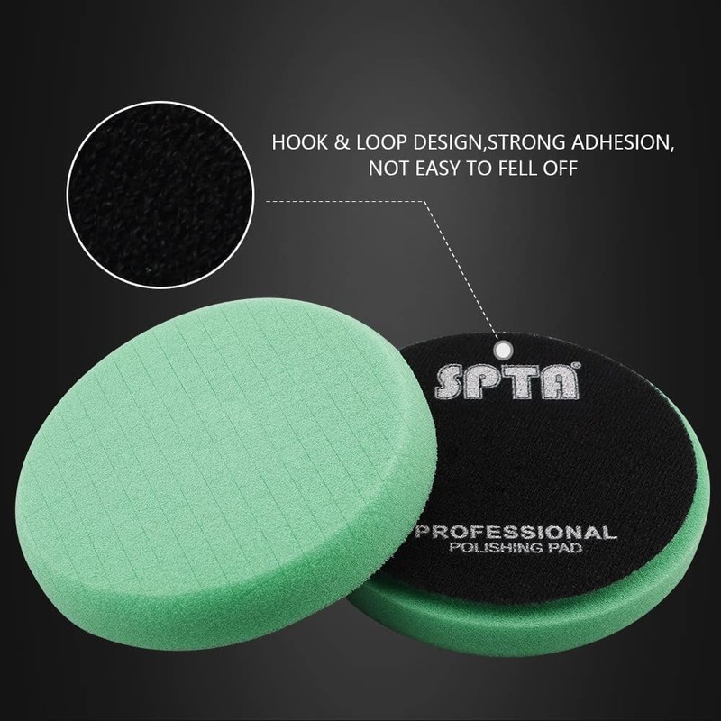 150mm T120 Heavy-Cut Foam Polishing Pads, SPTA 3Pcs 6.5 Inch