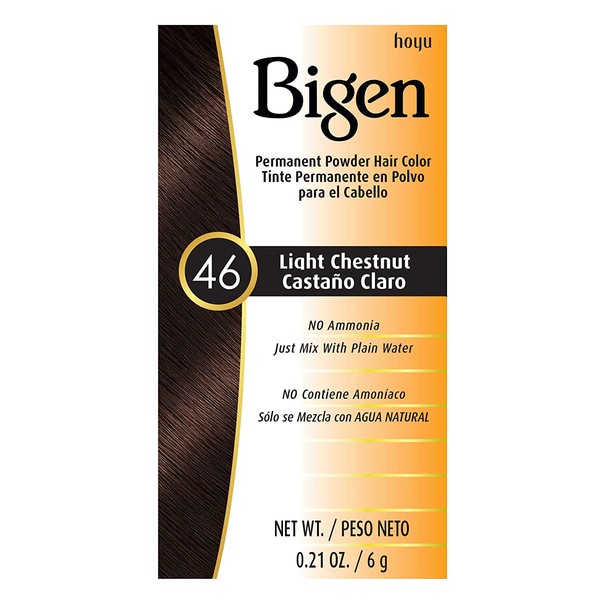 #46 Light Chestnut Bigen Permanent Powder - 6 Pack