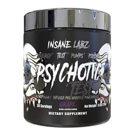 Insane Labz Pre Entreno Insane Labz Psychotic Test 30 Servicios Dlc Pt1 Sabor Uva