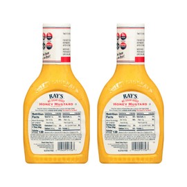 Ray's No Sugar Added Honey Mustard Flavored Dipping Sauce (16 Ounce , Pack of 2)