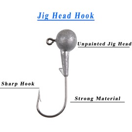 Crappie Lure Jig Heads Kit, Tube Bait Jigs Panfish Kit, Soft Plastic Worms Fishing Lures Mini Jigs for Trout Saltwater & Freshwater (110pcs)