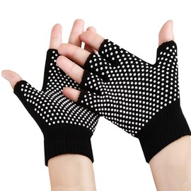 CHROME CRANE TB012 Men's Gloves, Half Finger, Fingerless, Fleece Lined, Cold Protection, Cool, Stylish