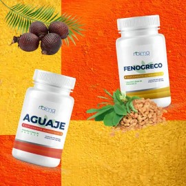 Naíma Suplemento Aguaje Fenogreco Cápsulas Vegano Sin Gluten Pack 2 Frascos                                                                           
