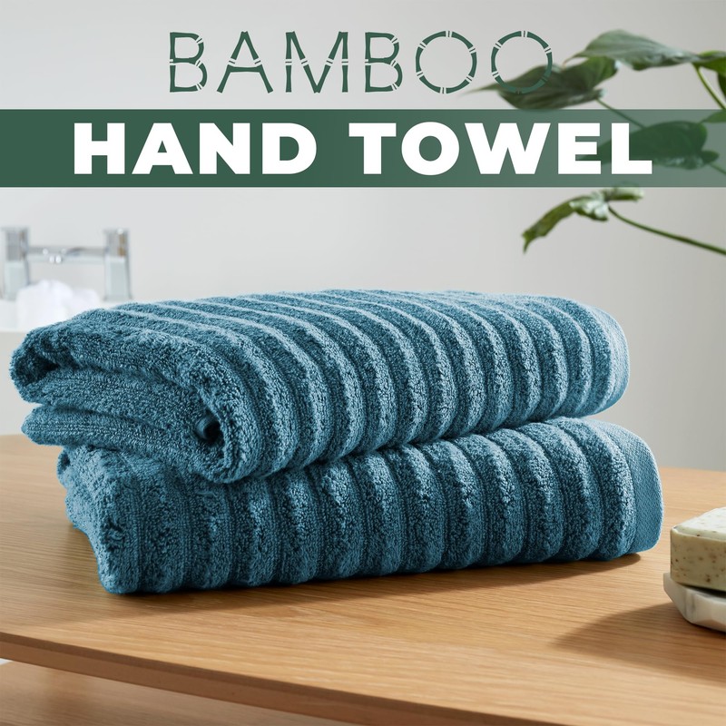Towelogy Bamboo Hand Towels 2-Pack 50x80 cm Premium Quality Soft