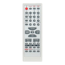 AULCMEET EUR7711150 Replacement Remote Control for Panasonic Stereo System EUR7711150 SAPM28 SCPM193 SAPM19 SCPM19K SCPM19 SCPM28 SAPM193 SA-PM19 SA-PM193P-S SA-PM19E-S M19EB-S