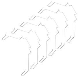 MBAIYO 6Pcs 12CM CPU Heatsink Fan Buckle, Computer Mainboard CPU Radiator Fan Clips Fixing Buckles CPU Radiator Fan Hook Fixed Bracket Upper Hook Type Fixing Clips for 12CM Computer Cooling Systems