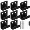 8 Pcs U Shaped Brackets, Heavy-Duty U Brackets Metal Garage