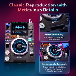 PANTASY DJ Turntable Building Set with Bluetooth Music Playback