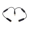 chenyang 3.5 mm Stereo Male to Double 3.5 mm Female