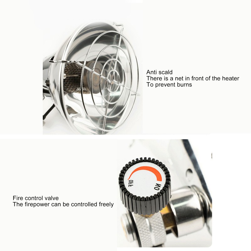 Mini Gas Heater with Electron Lighter Portable Heating Gas Stove